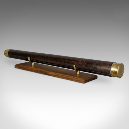 fig 1. Antique Telescope, Single Draw Terrestrial Refractor, Dollond London Circa 1800