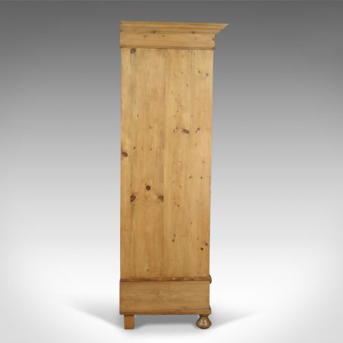 fig 2. Antique Wardrobe, French Pine Compactum Cupboard Circa 1900