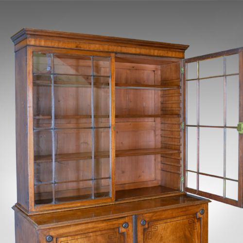 fig 3. Antique Glazed Bookcase, English, Georgian, Display Cabinet, Mahogany Circa 1780