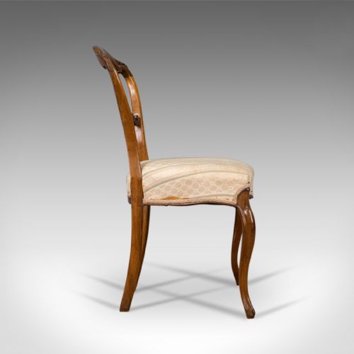 fig 2. Antique Set of Four Dining Chairs, English, Victorian, Rosewood Circa 1840