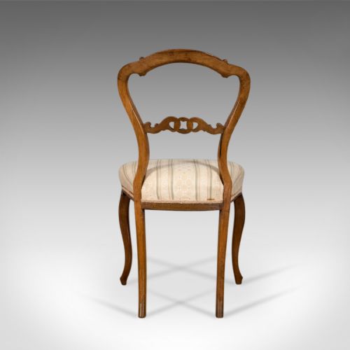 fig 3. Antique Set of Four Dining Chairs, English, Victorian, Rosewood Circa 1840
