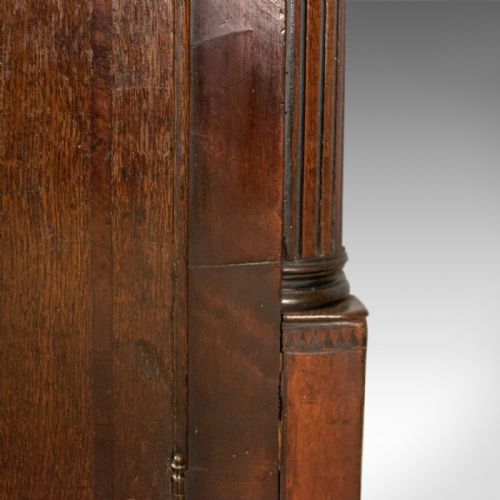 fig 4. Antique Corner Cabinet, Georgian, Mahogany, Narrow, Hanging Cupboard Circa 1780