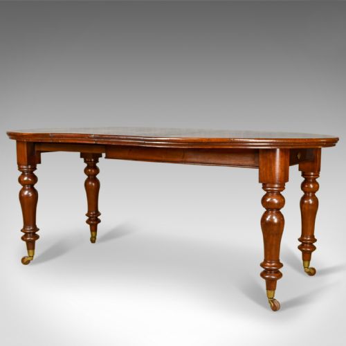 Antique Dining Table, Victorian, Mahogany, Extending, Six Seater Circa 1850