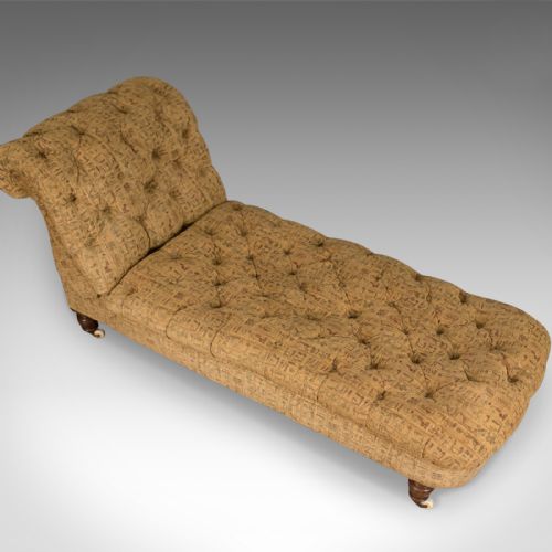 fig 4. Antique Daybed, Reclining Chaise Longue, Victorian, Late 19th Century Circa 1900