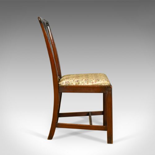 fig 2. Set of Six Antique Dining Chairs, English Victorian Chippendale Taste Circa 1900