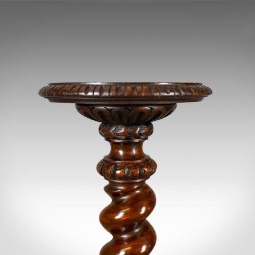 fig 2. Antique Plant Stand, English, Victorian Torchere, Circa 1900