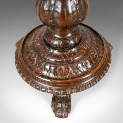 fig 3. Antique Plant Stand, English, Victorian Torchere, Circa 1900