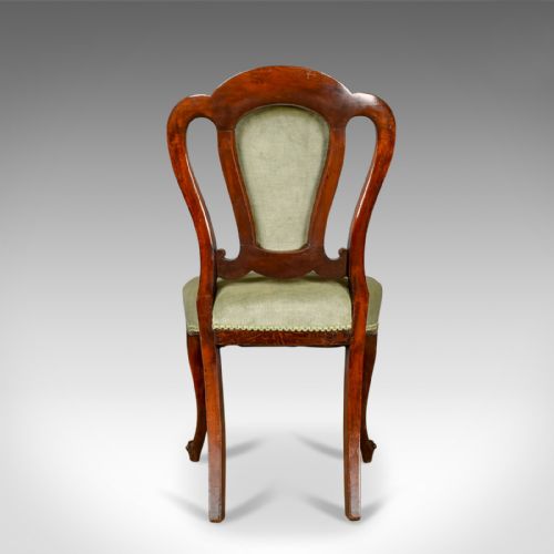 fig 3. Pair of Antique Chairs, English, Victorian, Dining, Side, Mahogany, Circa 1840
