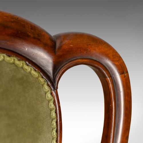 fig 5. Pair of Antique Chairs, English, Victorian, Dining, Side, Mahogany, Circa 1840