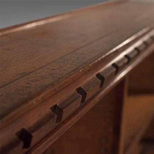 fig 2. Antique, Bookcase, English, Oak, Victorian Book Shelf, Ecclesiastical Circa 1850