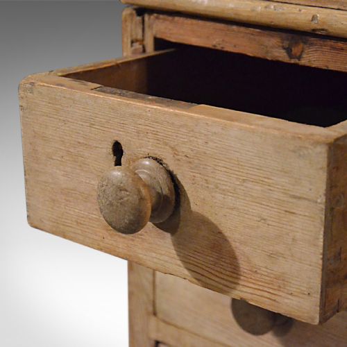 fig 3. Antique Clerks Desk, English, Victorian Pine Bureau Late 19th Century Circa 1900