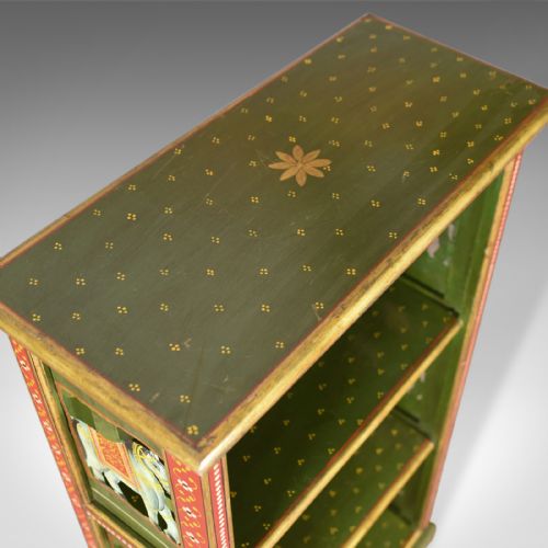 fig 3. Antique Painted Bookcase, European, Scandinavian, Bookshelf Circa 1900