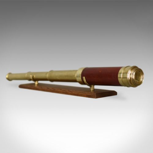 Antique Telescope, Three Draw Refractor, English, Late Georgian Circa 1800