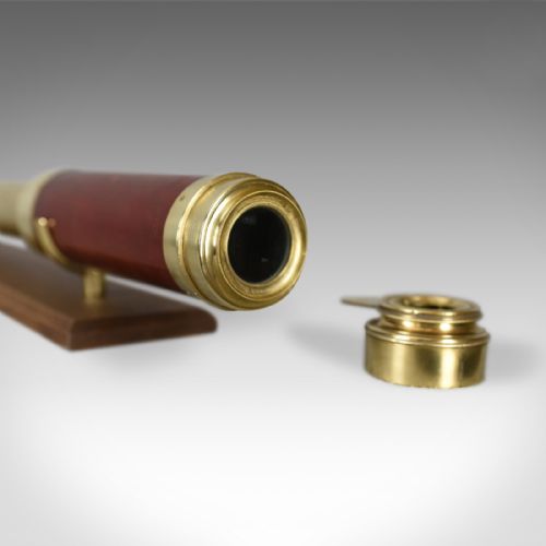 fig 3. Antique Telescope, Three Draw Refractor, English, Late Georgian Circa 1800