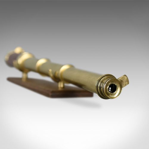 fig 4. Antique Telescope, Three Draw Refractor, English, Late Georgian Circa 1800