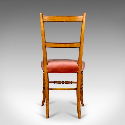 fig 3. Pair of Antique Chairs, Upholstered, Victorian, English, Walnut, Side Circa 1880