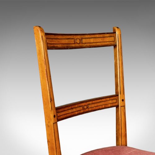 fig 4. Pair of Antique Chairs, Upholstered, Victorian, English, Walnut, Side Circa 1880