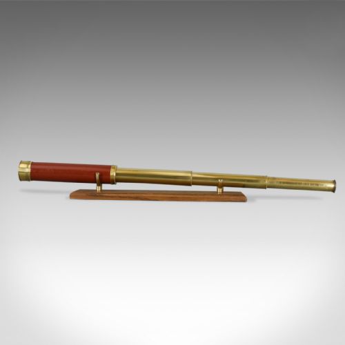 fig 1. Antique Telescope, Three Draw Refractor, English, Georgian Dollond Circa 1800