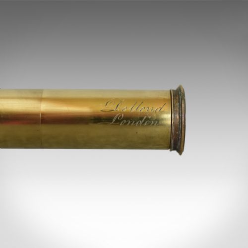 fig 2. Antique Telescope, Three Draw Refractor, English, Georgian Dollond Circa 1800