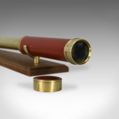 fig 3. Antique Telescope, Three Draw Refractor, English, Georgian Dollond Circa 1800