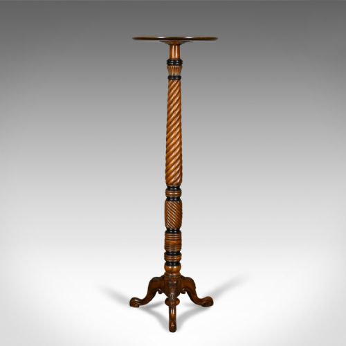 Antique Plant Stand, Tall, English, Mahogany Torchere Georgian Nelson Circa 1805