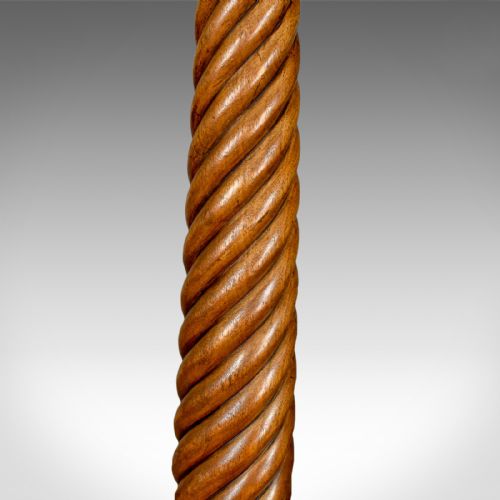 fig 3. Antique Plant Stand, Tall, English, Mahogany Torchere Georgian Nelson Circa 1805