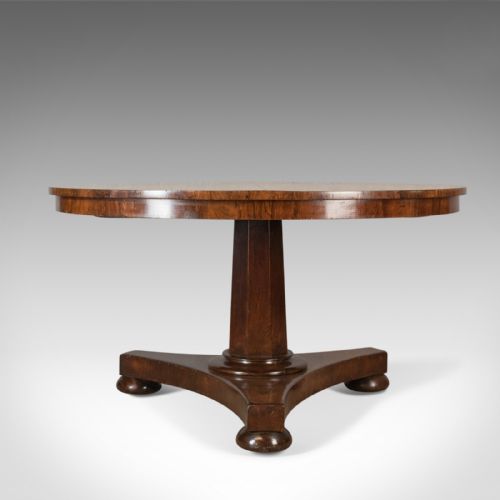 Antique Breakfast Table, English, Regency, Rosewood, Dining, Circa 1820