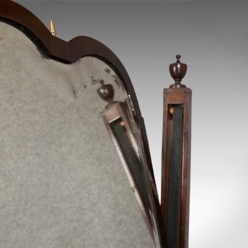 fig 6. Antique Cheval Mirror, English, Regency, Tilting, Dressing, Mahogany Circa 1820