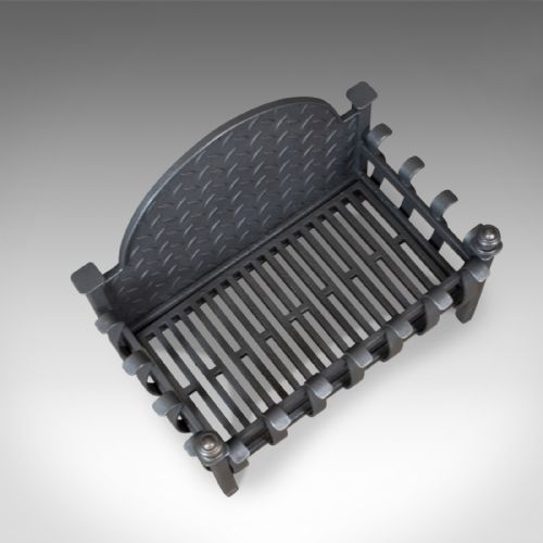 fig 3. Antique Fire Basket, Victorian Fireplace Grate, English Circa 1900