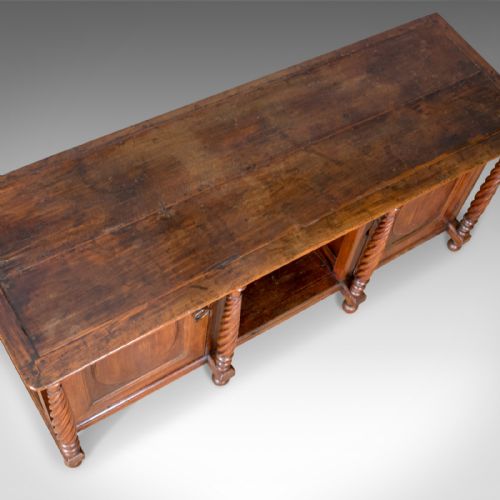 fig 3. Antique Sideboard, Edwardian, Colonial, Fruitwood, Early 20th Century