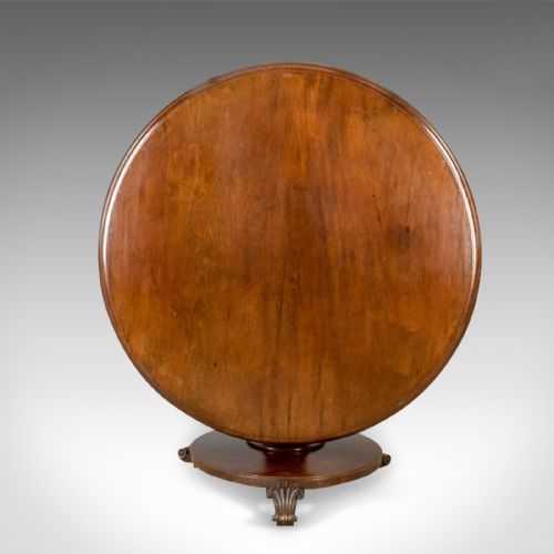 fig 2. Antique Centre Table, English, William IV Breakfast Table, Mahogany Circa 1835