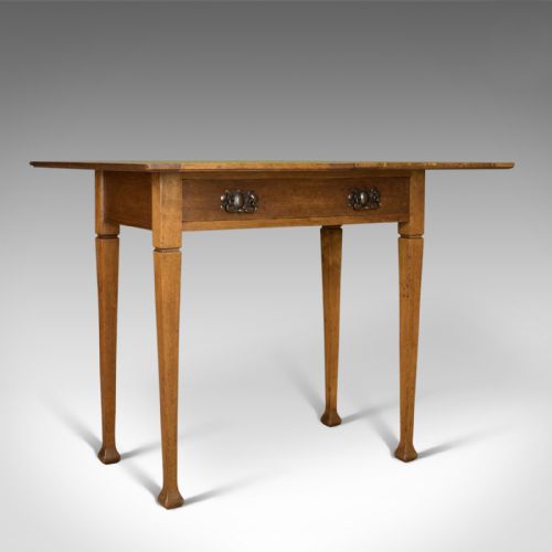 fig 4. Antique Card Table, English, Arts and Crafts, Fold-Over Games Table, Circa 1915
