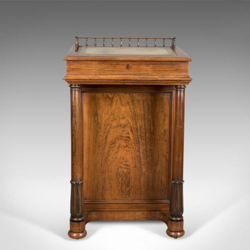 Antique Davenport, Burrey & White, Rosewood, Desk, William Iv, Circa 1835