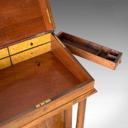 fig 6. Antique Davenport, Burrey & White, Rosewood, Desk, William IV, Circa 1835