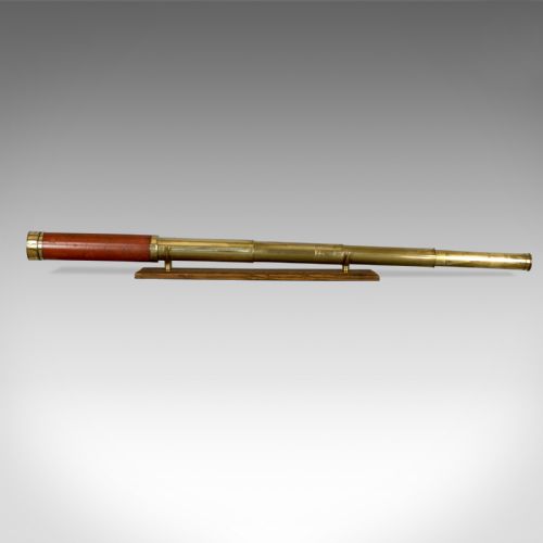fig 1. Antique Telescope, Dollond London, Terrestrial Four Draw Refractor Circa 1800