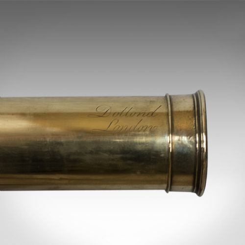fig 2. Antique Telescope, Dollond London, Terrestrial Four Draw Refractor Circa 1800