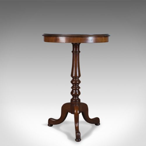 Antique Wine Table, English, Regency, Circular, Side, Mahogany Circa 1830