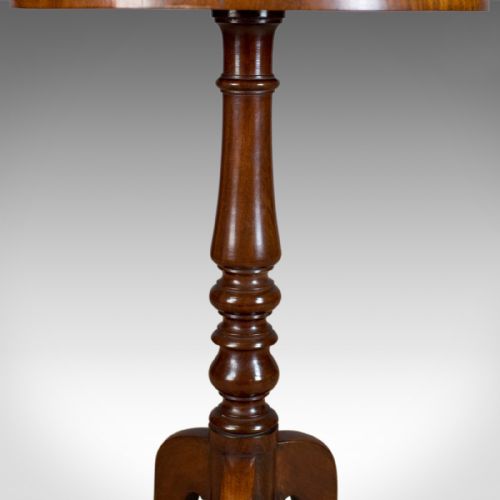 fig 2. Antique Wine Table, English, Regency, Circular, Side, Mahogany Circa 1830