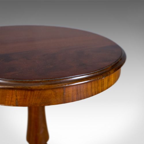 fig 3. Antique Wine Table, English, Regency, Circular, Side, Mahogany Circa 1830