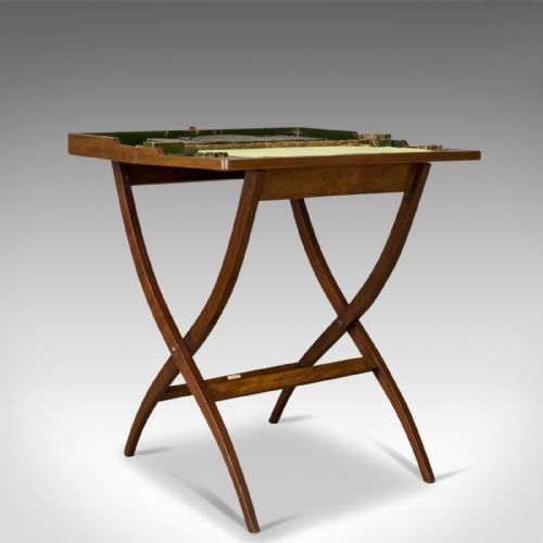 Antique Coaching Desk, Asprey London, Edwardian, Folding, Portable, Travel C1910