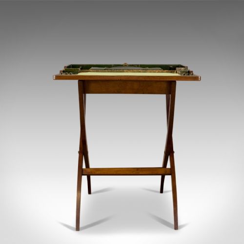 fig 1. Antique Coaching Desk, Asprey London, Edwardian, Folding, Portable, Travel c1910