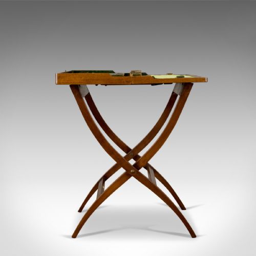 fig 2. Antique Coaching Desk, Asprey London, Edwardian, Folding, Portable, Travel c1910