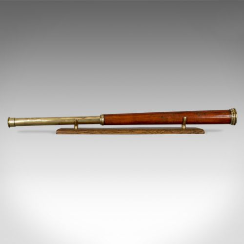 fig 2. Antique Telescope, English, Single Draw Refractor, T Harris & Son London, c.1810
