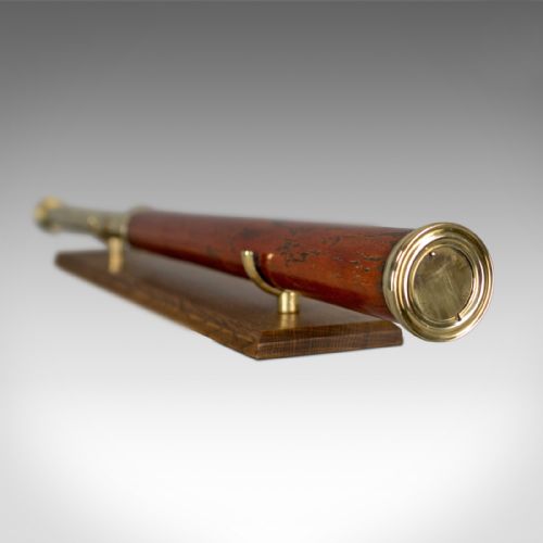 fig 4. Antique Telescope, English, Single Draw Refractor, T Harris & Son London, c.1810