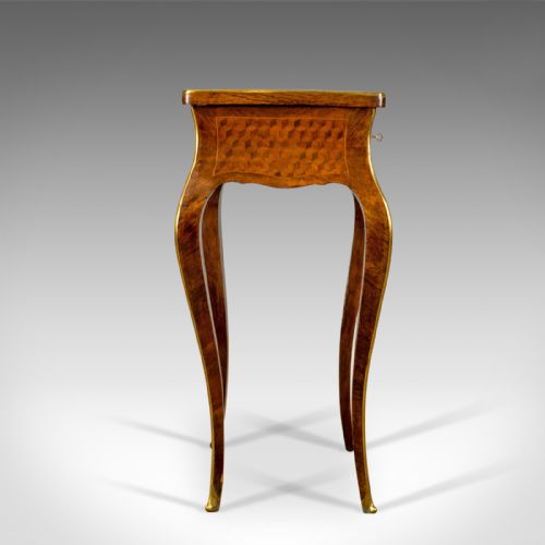 French Antique Vanity Table, Jewellery Box, Kingwood, 19th Century, Circa 1880