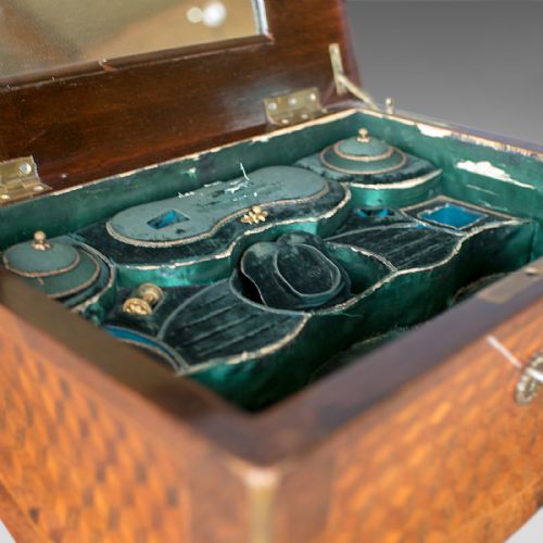 fig 3. French Antique Vanity Table, Jewellery Box, Kingwood, 19th Century, Circa 1880