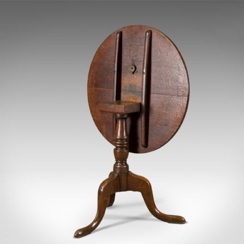 fig 2. Antique Tilt Top Table, Georgian, Oak, Side, Lamp, English Circa 1800