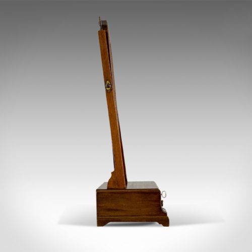 fig 2. Antique Dressing Table Mirror, English Georgian, Mahogany, Toilet, Vanity c.1800