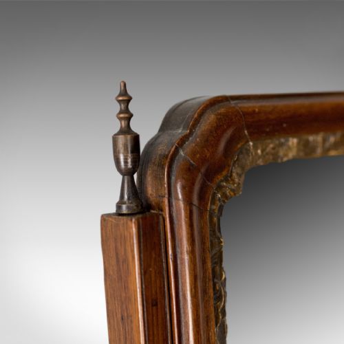 fig 4. Antique Dressing Table Mirror, English Georgian, Mahogany, Toilet, Vanity c.1800