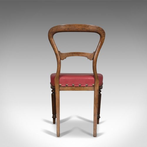 fig 3. Set of Six Antique Dining Chairs, Leather, William IV, Buckle Back, Circa 1830